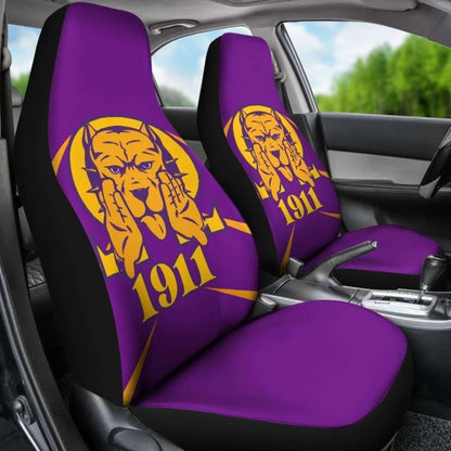 African Car Seat Covers- Omega Psi Phi -