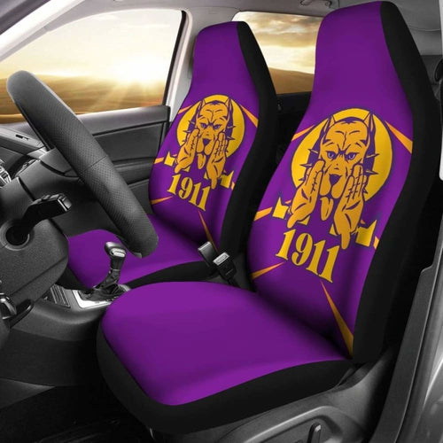African Car Seat Covers- Omega Psi Phi -