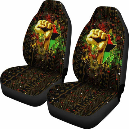 African Black Power Car Seat Covers -