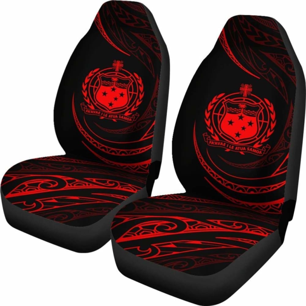 Samoa Car Seat Covers - \bRed - Frida Style -