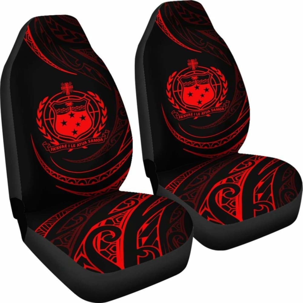 Samoa Car Seat Covers - \bRed - Frida Style -