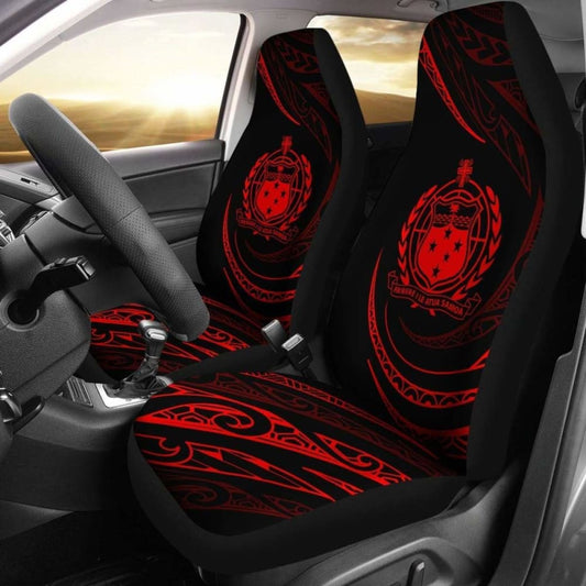 Samoa Car Seat Covers - \bRed - Frida Style -