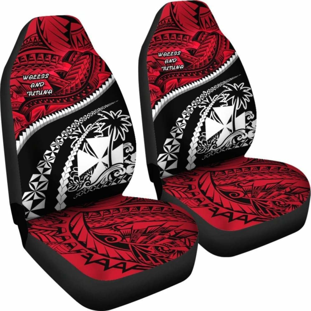 Wallis And Futuna Tapa Car Seat Covers Polynesian Shark Tattoo Amazing