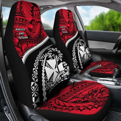 Wallis And Futuna Tapa Car Seat Covers Polynesian Shark Tattoo Amazing