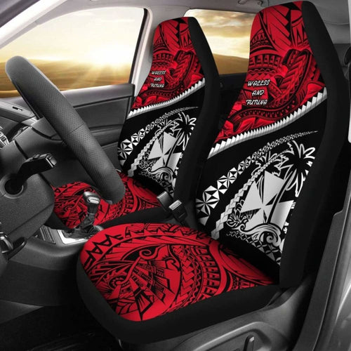 Wallis And Futuna Tapa Car Seat Covers Polynesian Shark Tattoo Amazing
