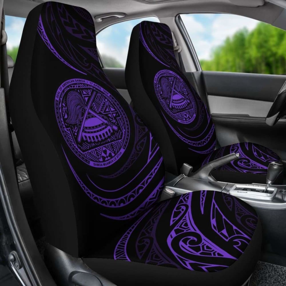 American Samoa Car Seat Covers - \bPurple - Frida Style -