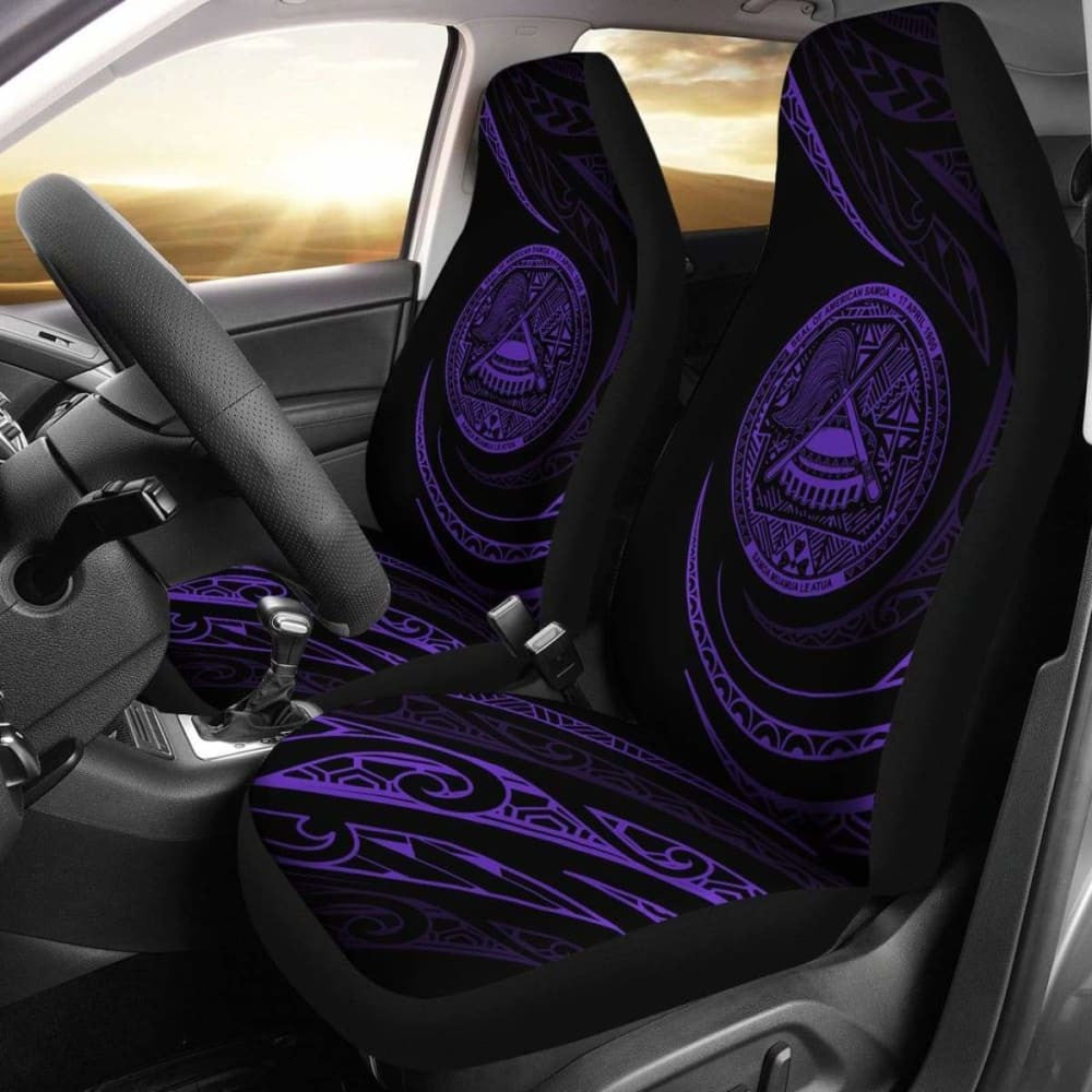 American Samoa Car Seat Covers - \bPurple - Frida Style -