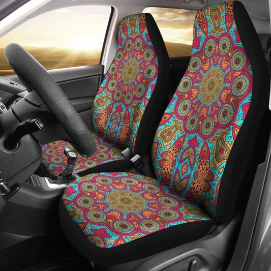 Flying Fish Mandala Car Seat Covers