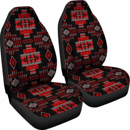 Seven Tribes Red Fire Car Seat Covers