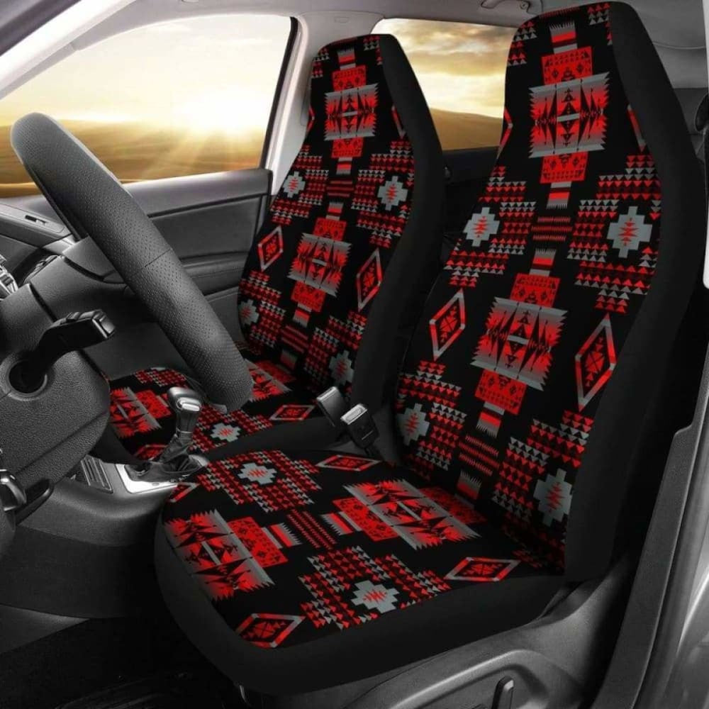 Seven Tribes Red Fire Car Seat Covers