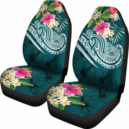 American Samoa Polynesian Car Seat Covers- Summer Plumeria -