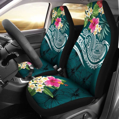 American Samoa Polynesian Car Seat Covers- Summer Plumeria -