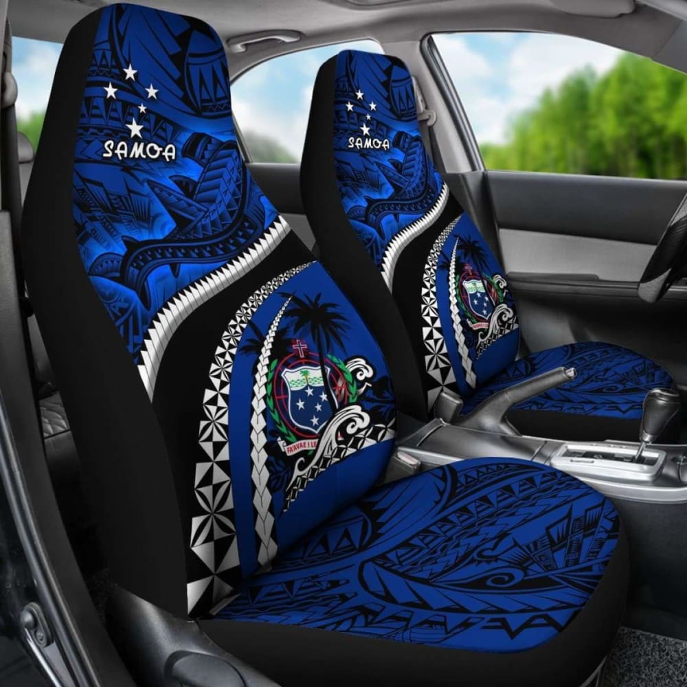 Samoa Car Seat Covers Polynesian Shark Tattoo Amazing