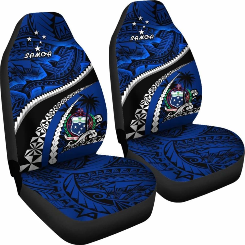 Samoa Car Seat Covers Polynesian Shark Tattoo Amazing