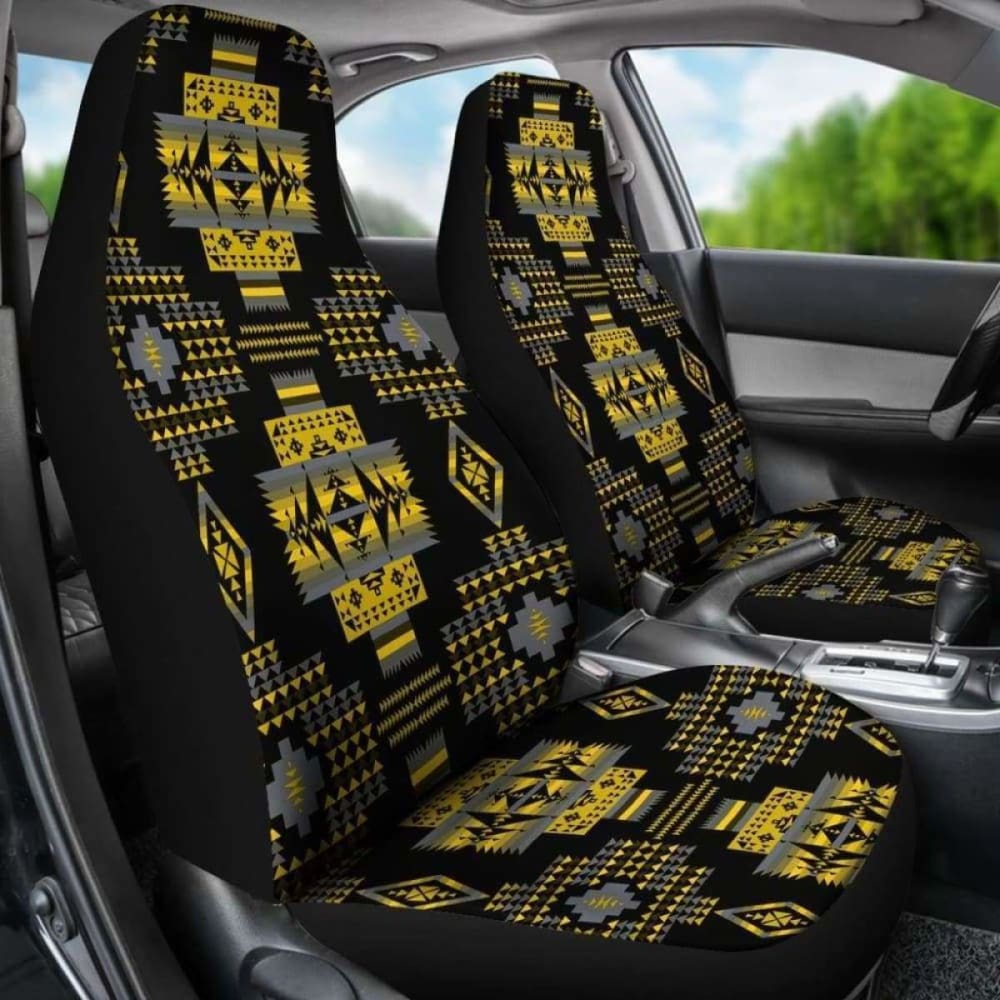 Seven Tribes Yellow Car Seat Covers
