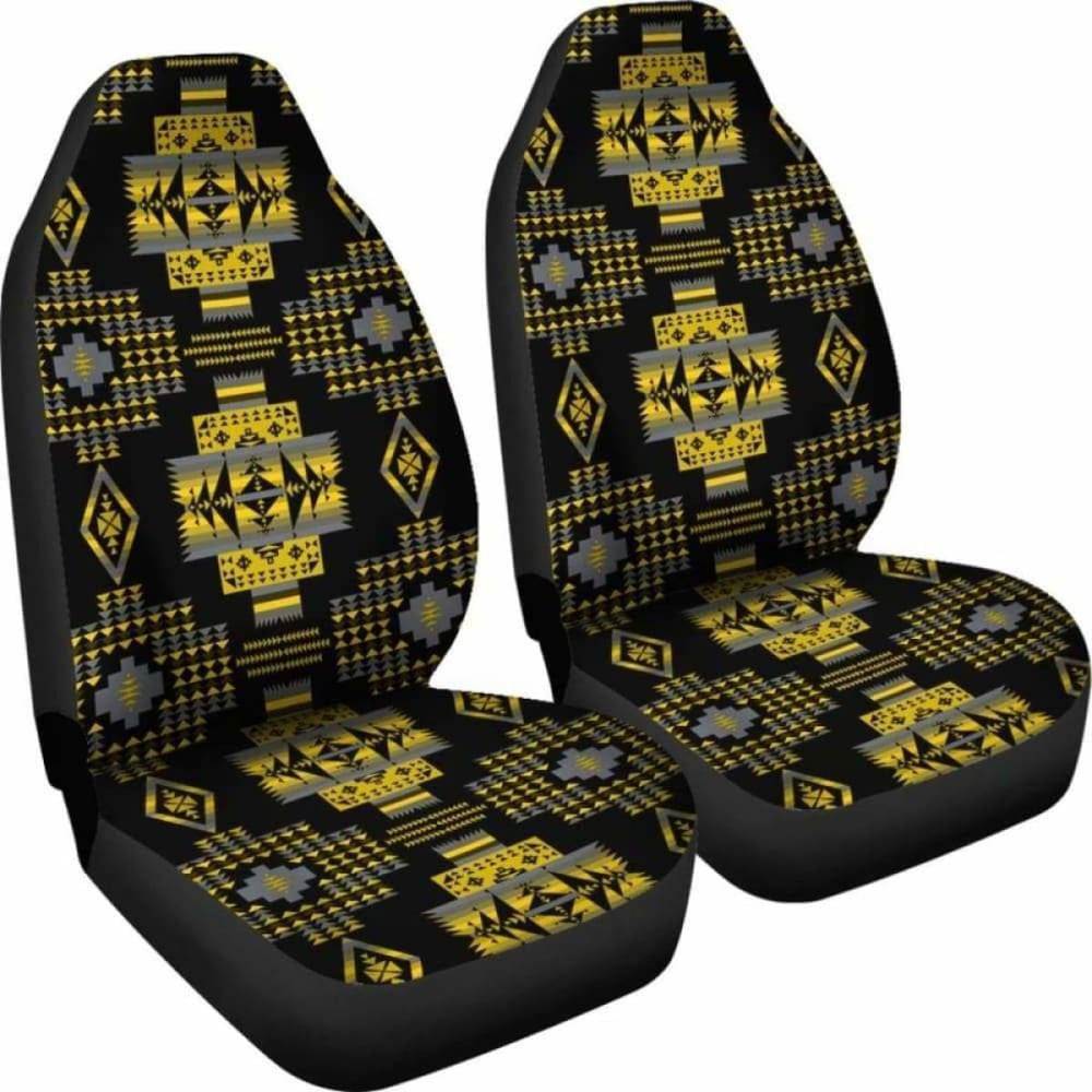 Seven Tribes Yellow Car Seat Covers