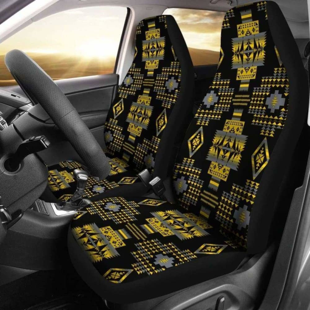 Seven Tribes Yellow Car Seat Covers