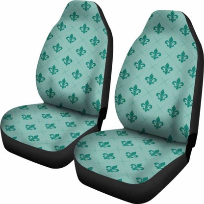 Teal Fleur De Lis Car Seat Covers Seat Protectors
