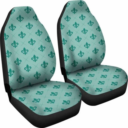 Teal Fleur De Lis Car Seat Covers Seat Protectors