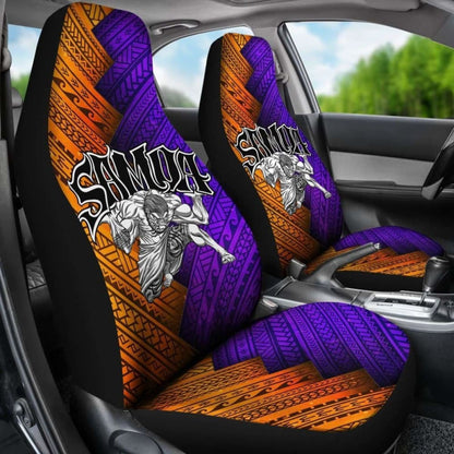 Samoa Car Seat Covers - Warrior Style Polynesian Patterns -