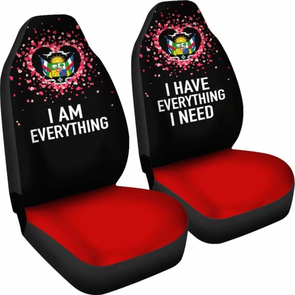 Central African Republic Car Seat Covers Couple Valentine Everthing I Need