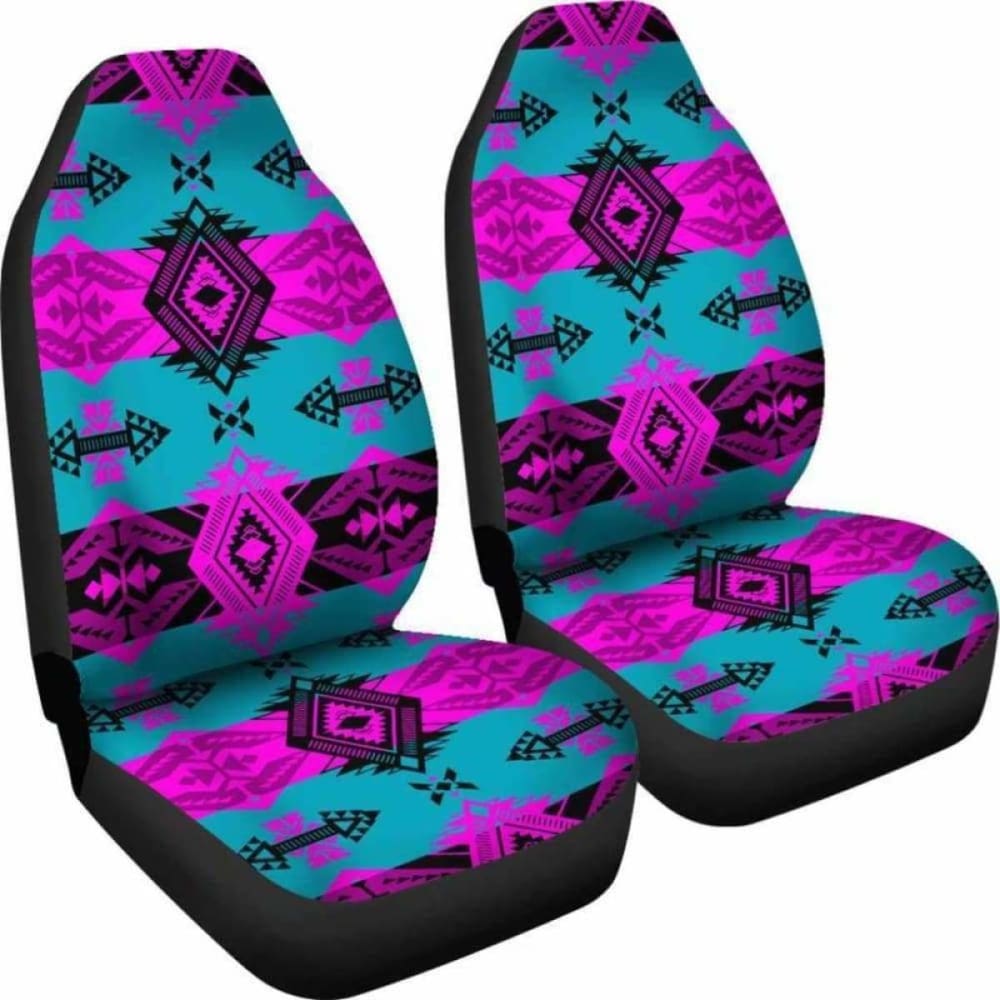 Sovereign Nation Teal and Pink Car Seat Covers