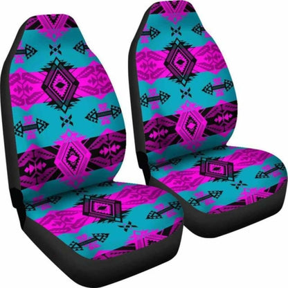 Sovereign Nation Teal and Pink Car Seat Covers