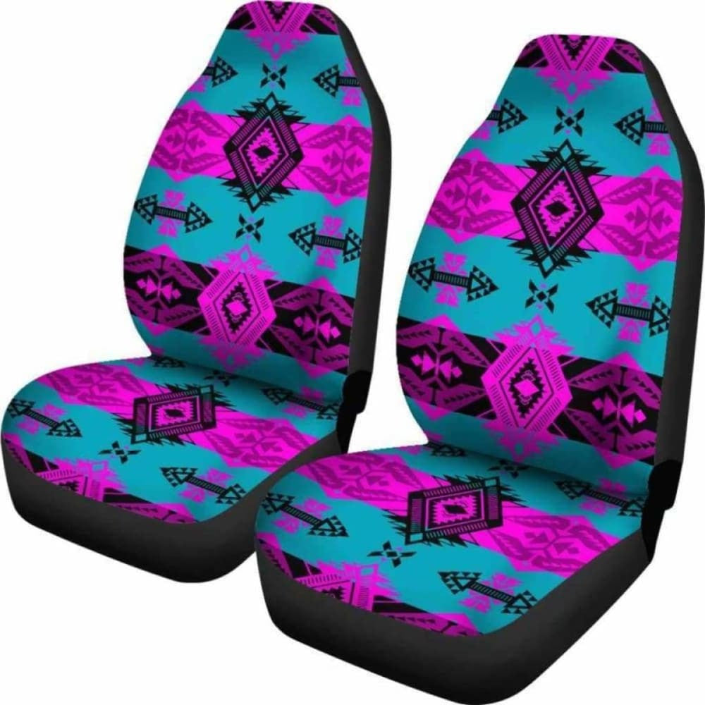 Sovereign Nation Teal and Pink Car Seat Covers