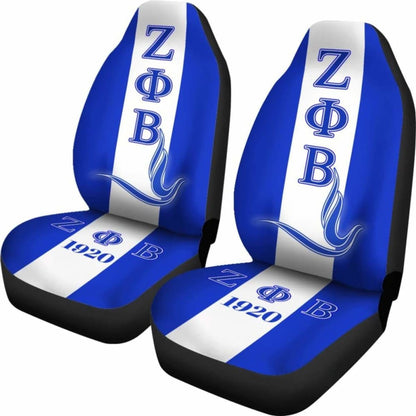 African Car Seat Cover - Zeta Phi Beta Dove Symbol -