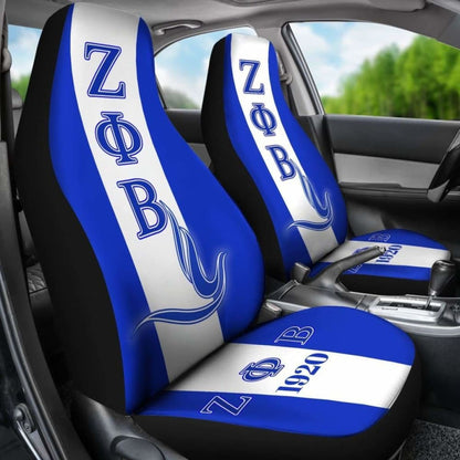 African Car Seat Cover - Zeta Phi Beta Dove Symbol -