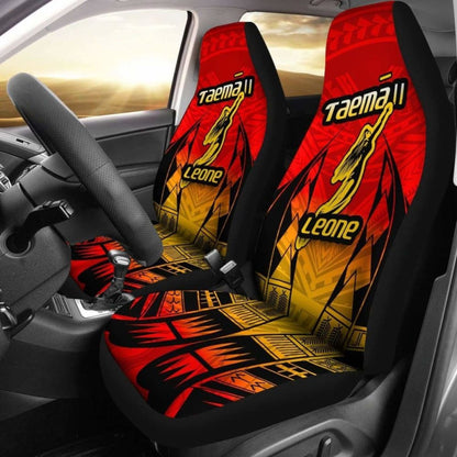 American Samoa Car Seat Covers - Taema Leone -