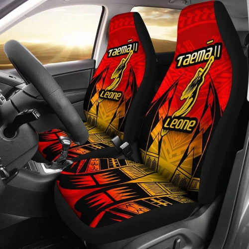 American Samoa Car Seat Covers - Taema Leone -