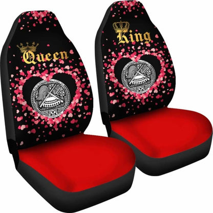 American Samoa Car Seat Cover Couple King Queen