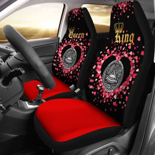 American Samoa Car Seat Cover Couple King Queen