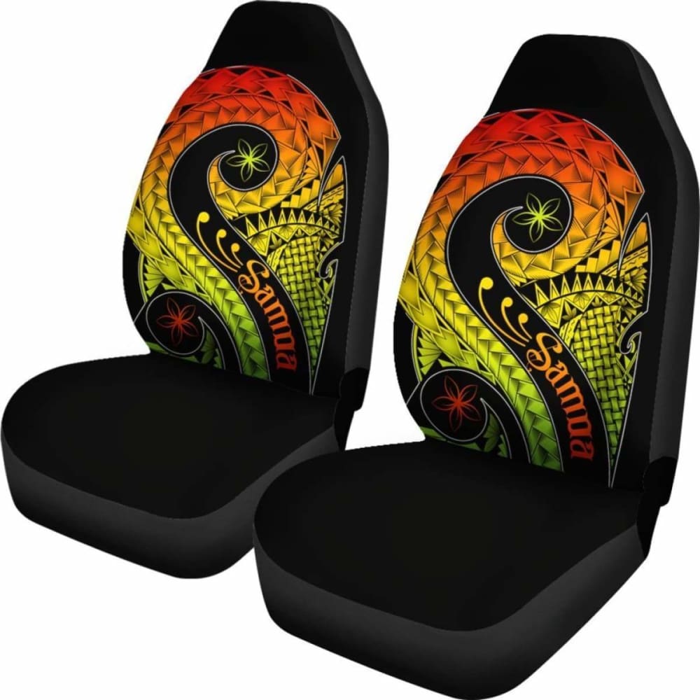 Samoa Car Seat Covers - Samoa Polynesian Decorative Patterns -