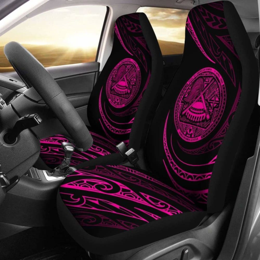 American Samoa Car Seat Covers - \bPink - Frida Style -