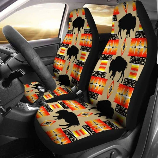 Seven Tribes Tan Buffalo Car Seat Covers