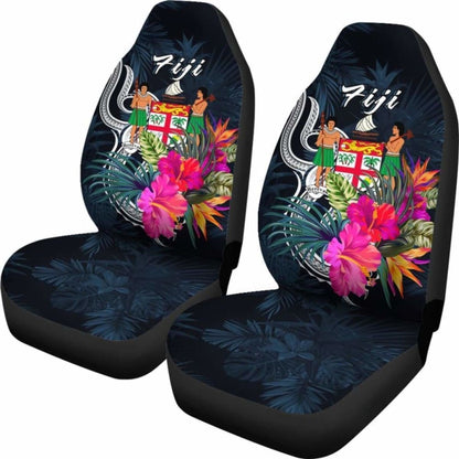 Fiji Polynesian Car Seat Covers - Tropical Flower -