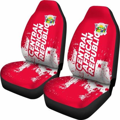 Central African Republic Car Seat Covers Smudge Style