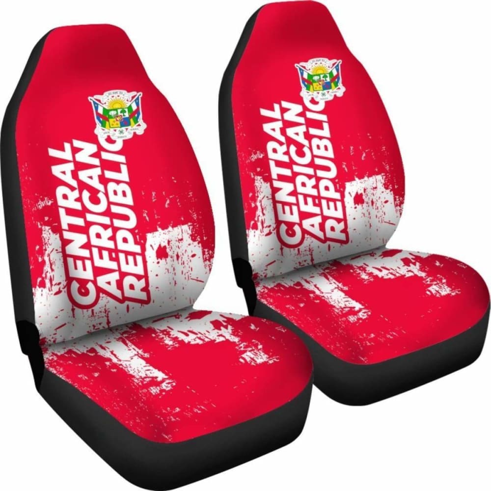 Central African Republic Car Seat Covers Smudge Style