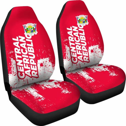 Central African Republic Car Seat Covers Smudge Style