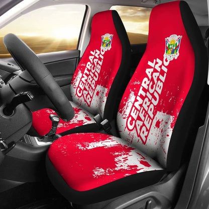 Central African Republic Car Seat Covers Smudge Style