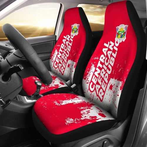 Central African Republic Car Seat Covers Smudge Style