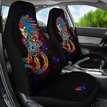 Native American Car Seat Covers - Native Girl -
