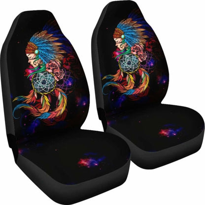 Native American Car Seat Covers - Native Girl -