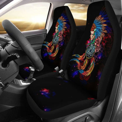 Native American Car Seat Covers - Native Girl -