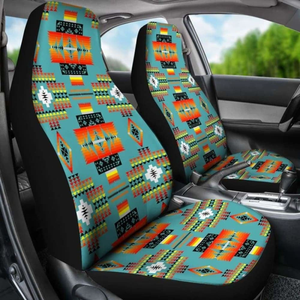 Seven Tribes Teal Car Seat Covers