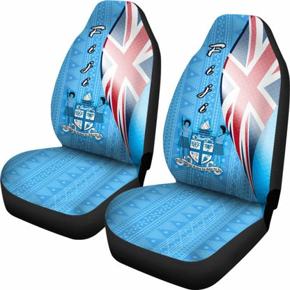 Fiji Polynesian Car Seat Covers - Fiji Flag -