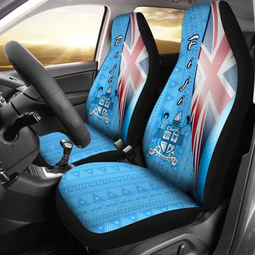 Fiji Polynesian Car Seat Covers - Fiji Flag -