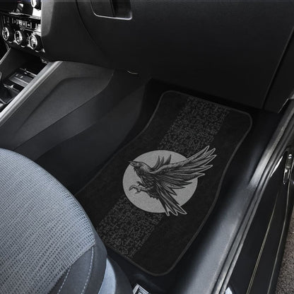 Raven Viking Odin Rune Symbols Amazing Gift Ideas Car Floor Mats